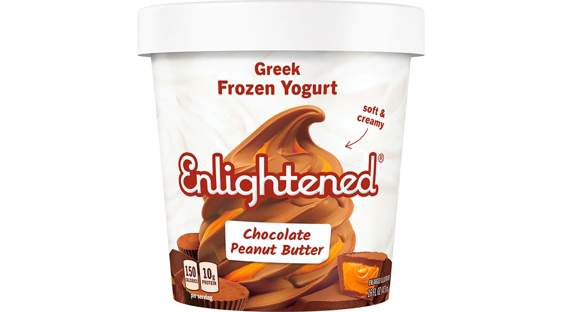 Enlightened Chocolate Peanut Butter Frozen Greek Yogurt